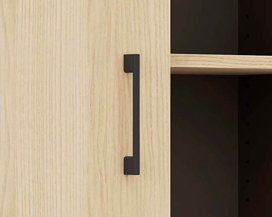 CHOICE-Flügeltürenschrank-Griffe-sandesche-cubanitgrau-massiv-metall-pulverbeschichtet