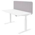 TOP Acoustic table partition | 595 mm high, polyester cover Lucia Hellgrau - 1 Thumbnail Image