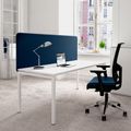 TOP Acoustic table partition | 595 mm high, polyester cover Lucia Hellgrau - 3 Thumbnail Image