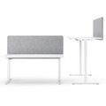 TOP Acoustic table partition | 595 mm high, polyester cover Lucia Hellgrau - 6 Thumbnail Image