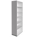 CHOICE bookshelf | 6 OH, 800 x 2170 mm, pearl gray - 4 Thumbnail Image
