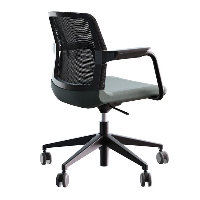 WIND Drehstuhl rollbar | Höhenverstellbar, Netzrücken, Polyesterbezug BERTA - Mint WIND Drehstuhl rollbar | Höhenverstellbar, Netzrücken, Polyesterbezug BERTA - Mint