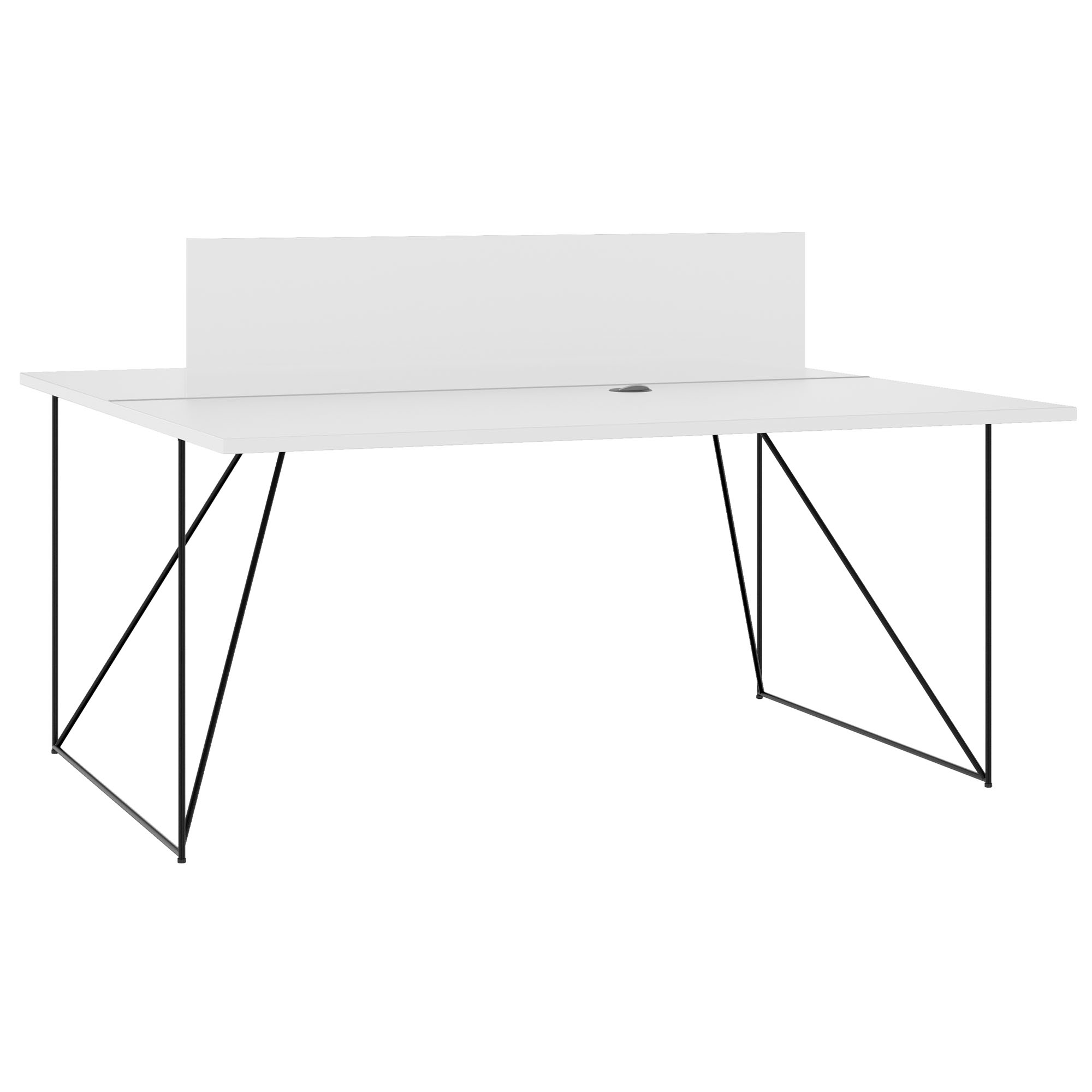 AIR DUO Dessert du bureau | 1600 x 1600 mm, électrifié, blanc - 1 Main Image