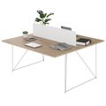 AIR DUO Desk del team | 1600 x 1600 mm, quercia ambra elettrificata - 4 Thumbnail Image