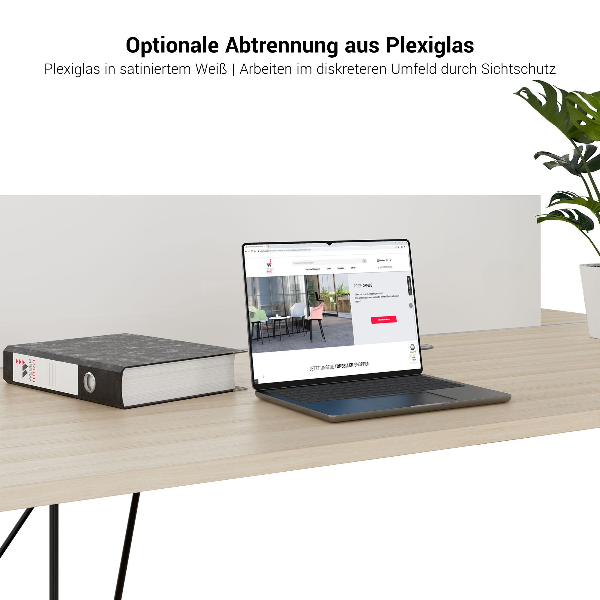 AIR DUO Desk del team | 1600 x 1600 mm, elettrificato, antracite - 7 Main Image