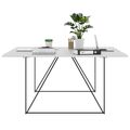 AIR DUO Desk del team | 1600 x 1600 mm, elettrificato, grigio perla - 3 Thumbnail Image