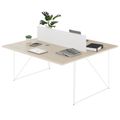 AIR DUO Desk del team | 1600 x 1600 mm, elettrificato, cenere di sabbia - 4 Thumbnail Image
