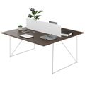 AIR DUO Desk del team | 1600 x 1600 mm, elettrificato, noce - 4 Thumbnail Image
