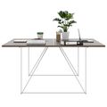 AIR DUO Desk del team | 1600 x 1600 mm, elettrificato, noce - 3 Thumbnail Image