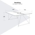 AIR DUO Desk del team | 1600 x 1600 mm, elettrificato, noce - 10 Thumbnail Image