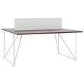 AIR DUO Desk del team | 1600 x 1600 mm, elettrificato, noce - 1 Thumbnail Image