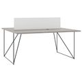 AIR DUO Team-Schreibtisch | 1600 x 1600 mm, elektrifiziert, Nordeiche grau AIR DUO Team-Schreibtisch | 1600 x 1600 mm, elektrifiziert, Nordeiche grau