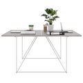 AIR DUO Desk del team | 1600 x 1600 mm, elettrificato, grigio di quercia nord - 3 Thumbnail Image