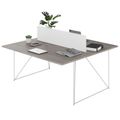 AIR DUO Desk del team | 1600 x 1600 mm, elettrificato, grigio di quercia nord - 4 Thumbnail Image
