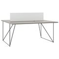AIR DUO Desk del team | 1600 x 1600 mm, grigio cubanite elettrificato - 1 Thumbnail Image