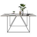 AIR DUO Desk del team | 1600 x 1600 mm, grigio cubanite elettrificato - 3 Thumbnail Image