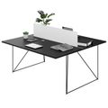 AIR DUO Team-Schreibtisch | 1600 x 1600 mm, elektrifiziert, Schwarz AIR DUO Team-Schreibtisch | 1600 x 1600 mm, elektrifiziert, Schwarz