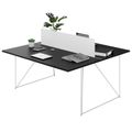 AIR DUO Desk del team | 1600 x 1600 mm, elettrificato, nero - 4 Thumbnail Image