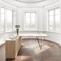 AIR Schreibtisch | 1600 - 2000 mm, elektrifiziert, integriertes Sideboard, Bernsteineiche AIR Schreibtisch | 1600 - 2000 mm, elektrifiziert, integriertes Sideboard, Bernsteineiche
