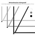 AIR Schreibtisch | 1600 - 2000 mm, elektrifiziert, integriertes Sideboard, Anthrazit