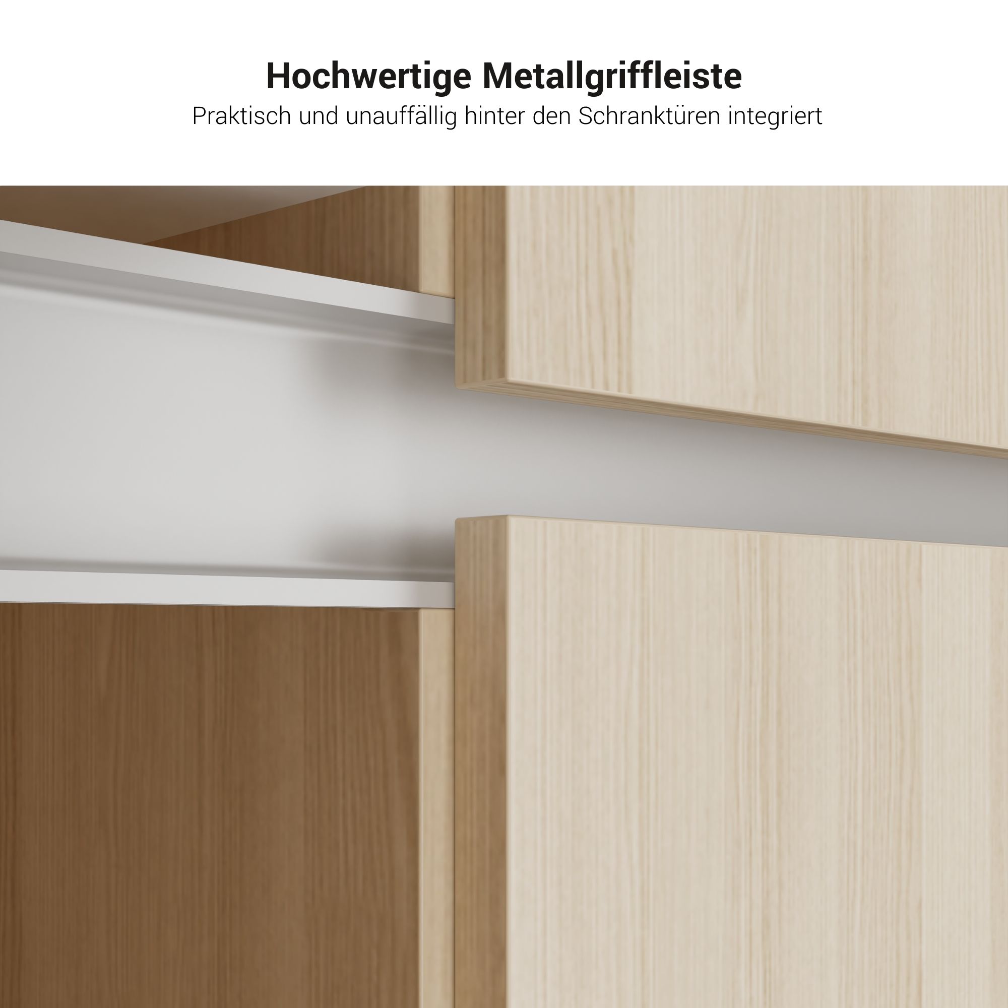 AIR desk | 1600 - 2000 mm, electrified, integrated sideboard, pearl gray - 9 Main Image