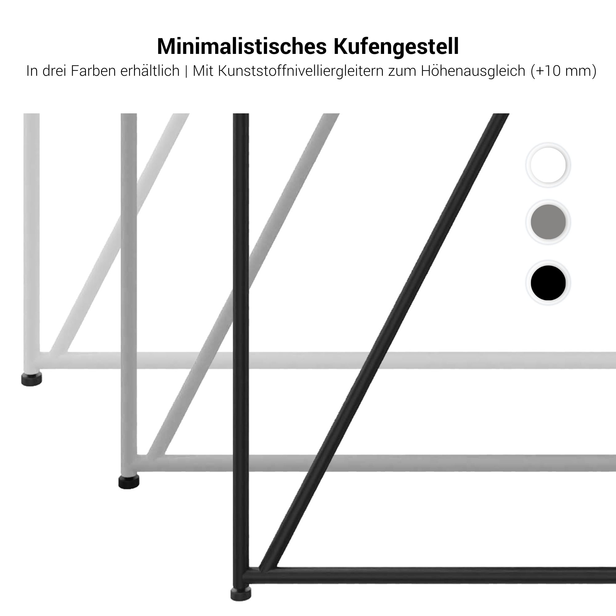 AIR desk | 1600 - 2000 mm, electrified, integrated sideboard, white - 11 Main Image