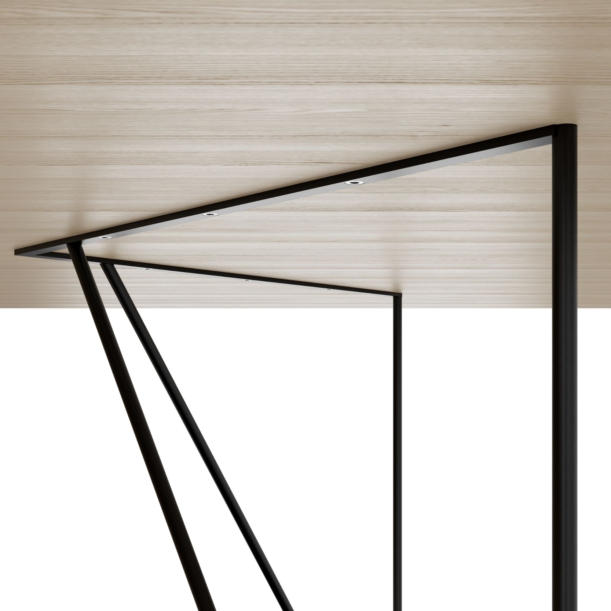 AIR DUO Team-Schreibtisch mit Sideboards | 1600 - 2000 x 3200 mm, elektrifiziert, Anthrazit - 5 Main Image