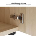 AIR DUO Team-Schreibtisch mit Sideboards | 1600 - 2000 x 3200 mm, elektrifiziert, Anthrazit - 11 Thumbnail Image