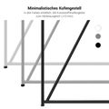AIR DUO Team-Schreibtisch mit Sideboards | 1600 - 2000 x 3200 mm, elektrifiziert, Anthrazit - 13 Thumbnail Image