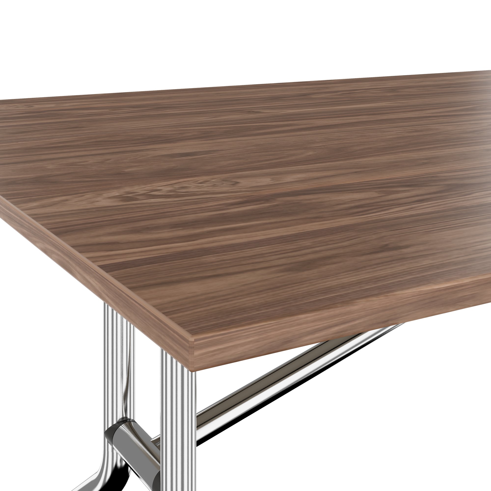 Mara Argo LIBRO Table pliante | 2400 - 2800 x 1000 mm (8 - 10 personnes), roulables, pliables, en noyer en placage en bois réel - 11 Main Image