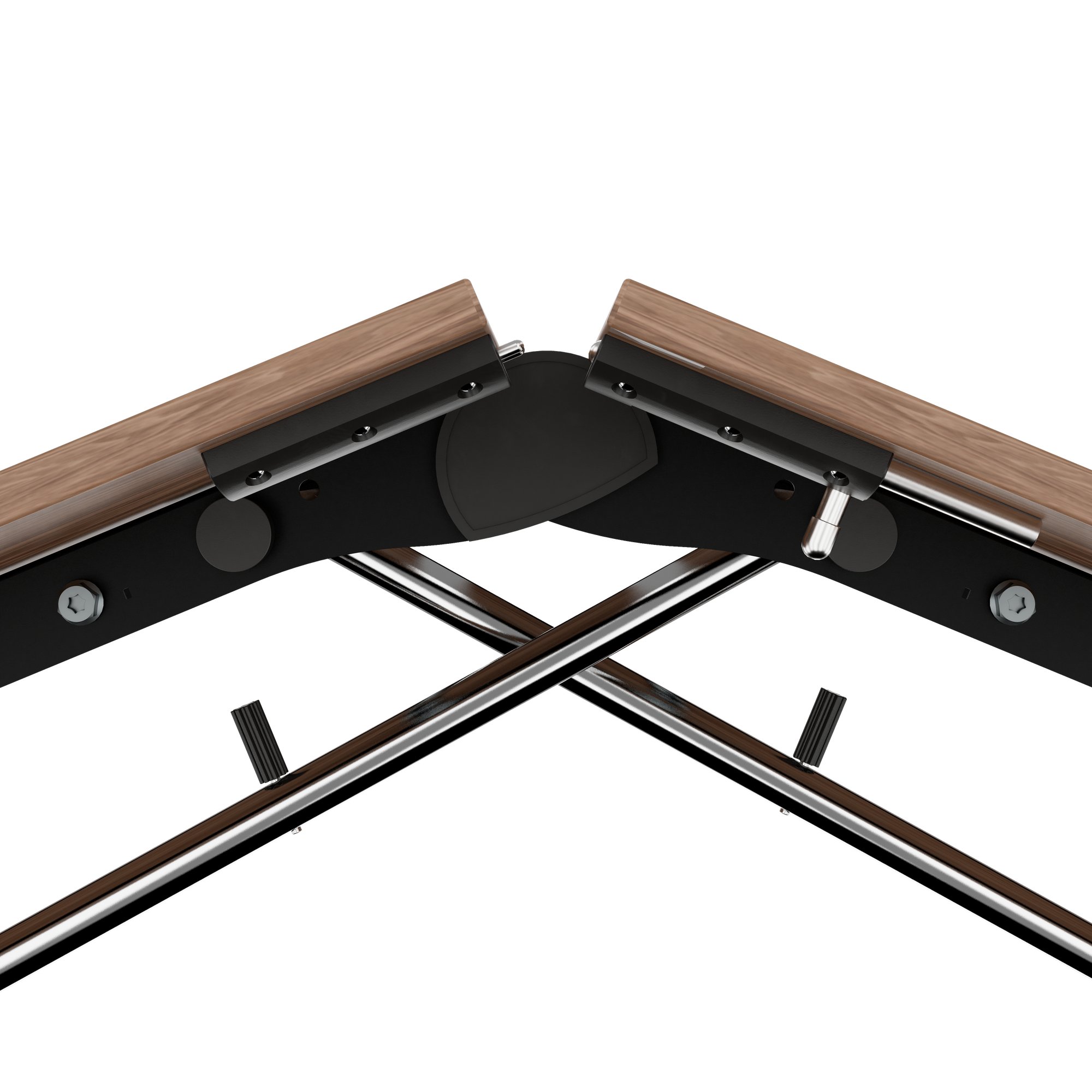 Mara Argo LIBRO Table pliante | 2400 - 2800 x 1000 mm (8 - 10 personnes), roulables, pliables, en noyer en placage en bois réel - 12 Main Image