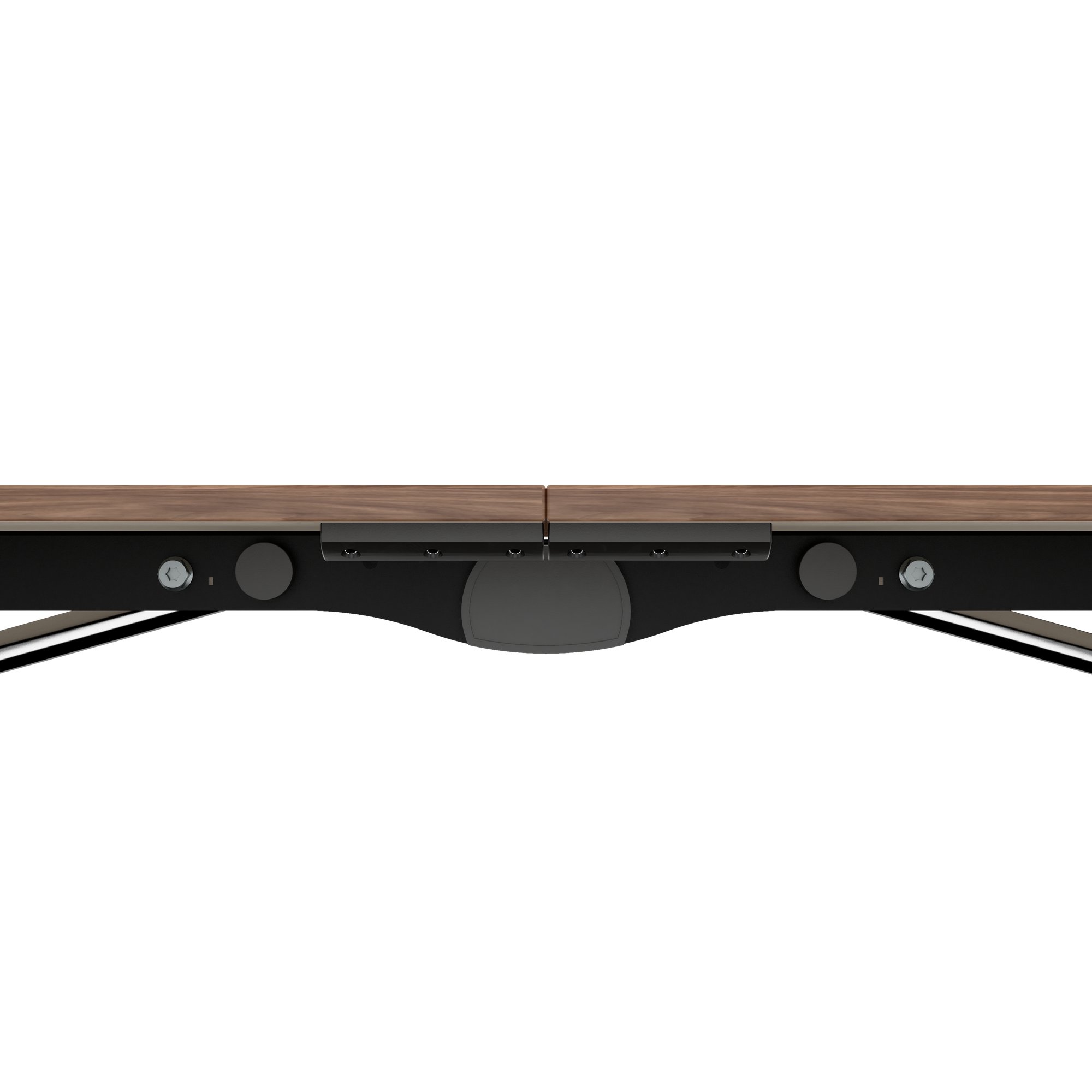 Mara Argo LIBRO Table pliante | 2400 - 2800 x 1000 mm (8 - 10 personnes), roulables, pliables, en noyer en placage en bois réel - 9 Main Image