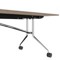 Mara Argo LIBRO Table pliante | 2400 - 2800 x 1000 mm (8 - 10 personnes), roulables, pliables, en noyer en placage en bois réel - 10 Thumbnail Image
