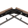 Mara Argo LIBRO Table pliante | 2400 - 2800 x 1000 mm (8 - 10 personnes), roulables, pliables, en noyer en placage en bois réel - 12 Thumbnail Image