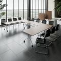 Mara Argo LIBRO Table pliante | 2400 - 2800 x 1000 mm (8 - 10 personnes), roulables, pliables, en noyer en placage en bois réel - 20 Thumbnail Image