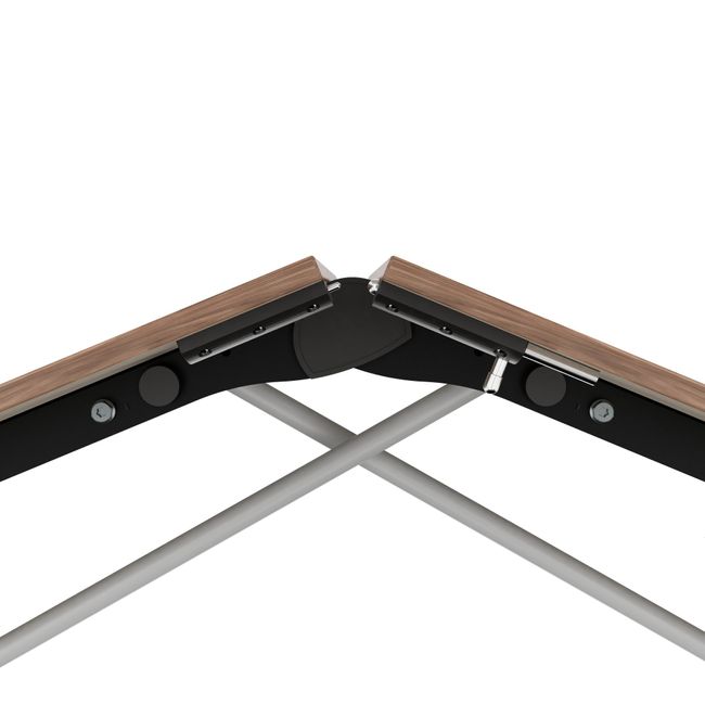 MARA - TIMMY LIBRO Konferenztisch | 3200 x 1200 mm (10 - 14 Personen), rollbar, faltbar, Echtholz-Furnier Nussbaum