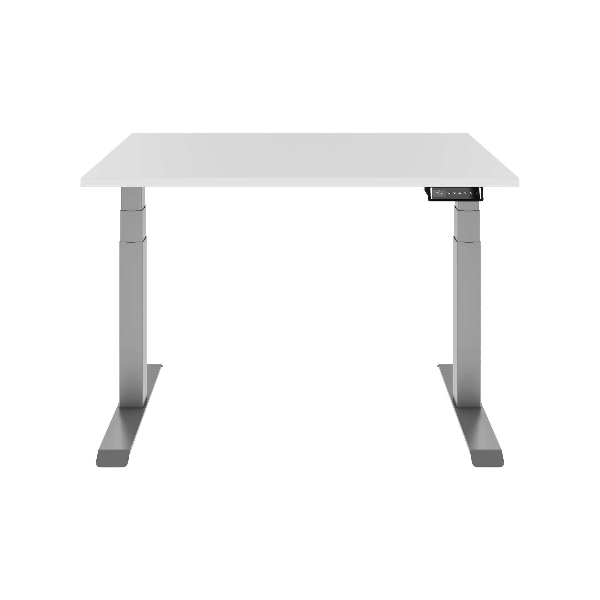 TELDRA Pro, 2-Motoren-Schreibtisch | 1200 - 2000 mm, elektrisch höhenverstellbar, Weiß - 3 Main Image