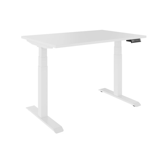 TELDRA Pro, 2-motor desk | 1200 - 2000 mm, electrically height adjustable, white - 1 Main Image
