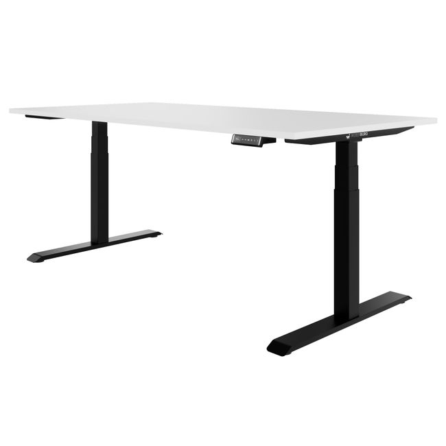 TELDRA Pro, 2-Motoren-Schreibtisch | 1200 - 2000 mm, elektrisch höhenverstellbar, Weiß