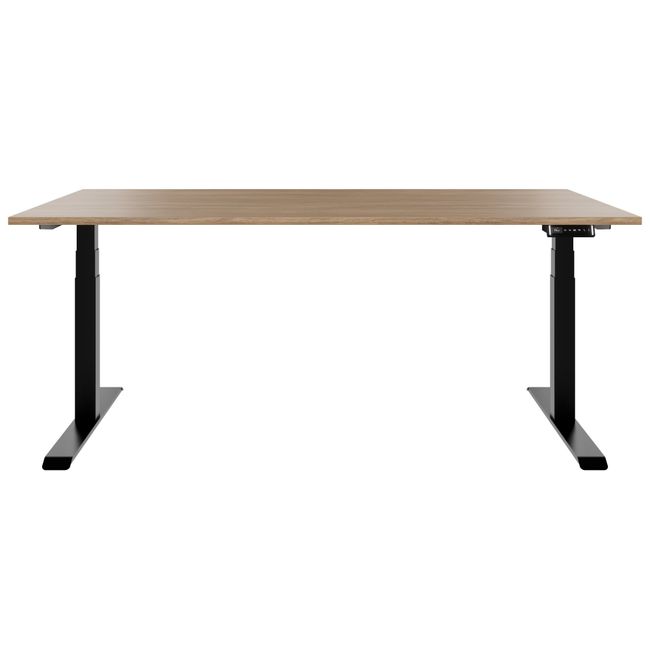 TELDRA Pro, 2-Motoren-Schreibtisch | 1200 - 2000 mm, elektrisch höhenverstellbar, Bernsteineiche