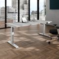 TELDRA Pro, Desk a 2 motori | 1200 - 1800 mm, regolabile in altezza elettricamente, grigio perla - 16 Thumbnail Image