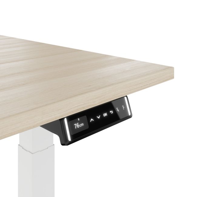 TELDRA Pro, bureau à 2 moteurs | 1600 - 1800 mm, réglable électriquement en hauteur, chêne sablé  - 5 Main Image