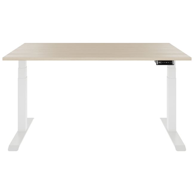TELDRA Pro, bureau à 2 moteurs | 1600 - 1800 mm, réglable électriquement en hauteur, chêne sablé  - 3 Main Image