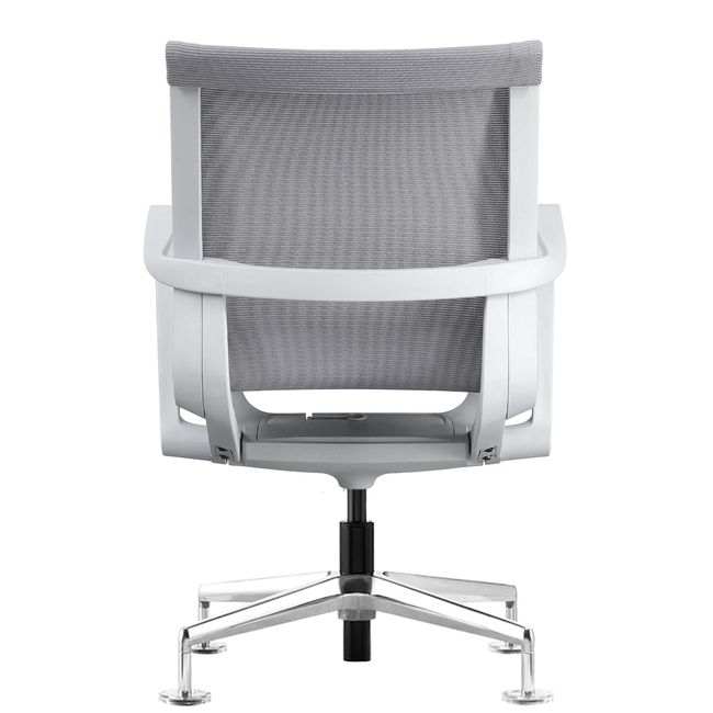 PROV-1 Konferenzstuhl | Atmungsaktiver Netzrücken, höhenverstellbar, Grau