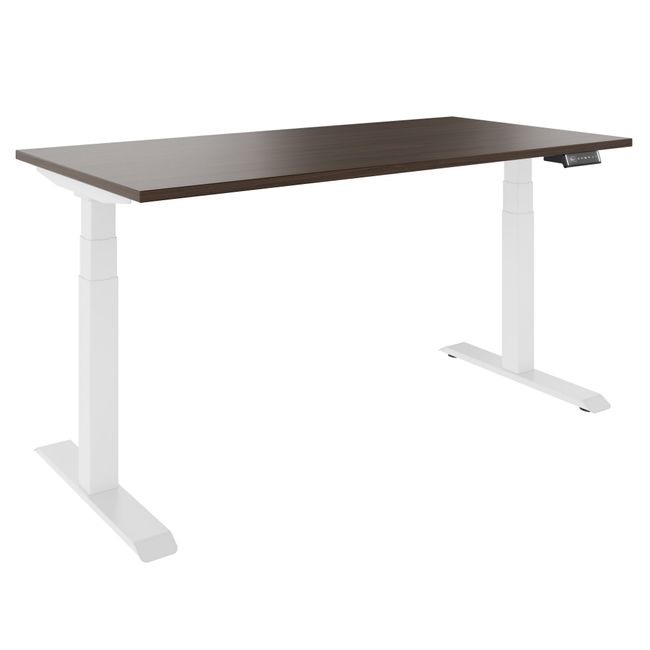 TELDRA Pro, 2-motor desk | 1600 - 1800 mm, electrically height-adjustable, walnut  - 1 Main Image