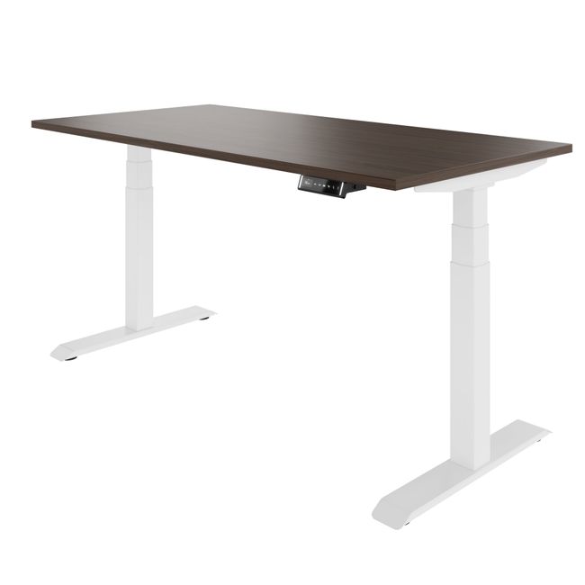 TELDRA Pro, 2-motor desk | 1600 - 1800 mm, electrically height-adjustable, walnut  - 4 Main Image