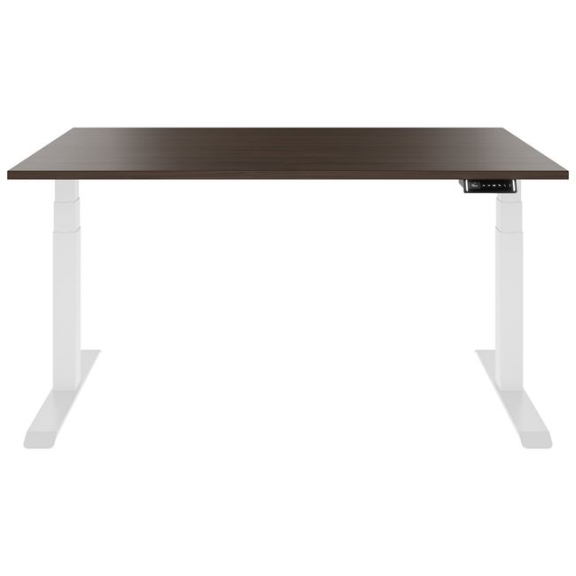 TELDRA Pro, 2-motor desk | 1600 - 1800 mm, electrically height-adjustable, walnut  - 3 Main Image