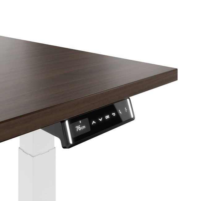 TELDRA Pro, 2-motor desk | 1600 - 1800 mm, electrically height-adjustable, walnut  - 5 Main Image
