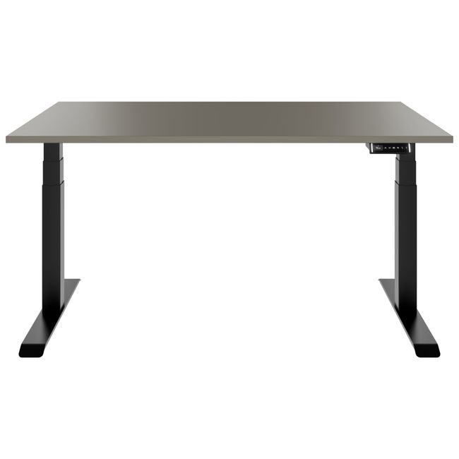 TELDRA Pro, 2-Motoren-Schreibtisch | 1600 - 1800 mm, elektrisch höhenverstellbar, Cubanitgrau TELDRA Pro, 2-Motoren-Schreibtisch | 1600 - 1800 mm, elektrisch höhenverstellbar, Cubanitgrau