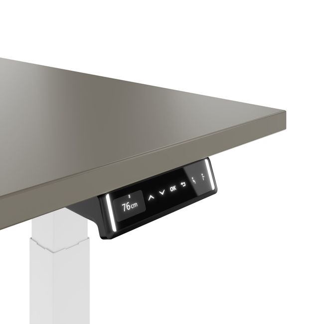 TELDRA Pro, 2-motor desk | 1600 - 1800 mm, electrically height-adjustable, cubanite grey  - 5 Main Image